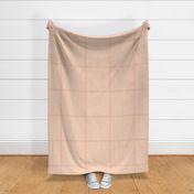 Linen Texture Plaid Pink Large - minimalist textured gingham in peach