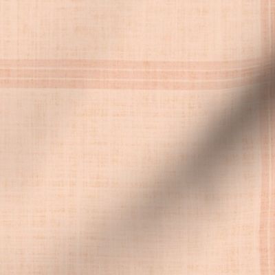 Linen Texture Plaid Pink Large - minimalist textured gingham in peach