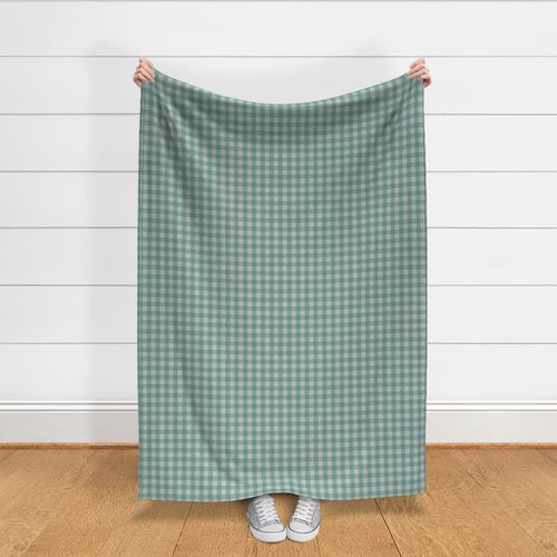 Teal Gingham - Medium