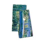 Claude Monet - Water Lilies and Japanese Bridge - 1 Yard border print