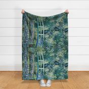 Claude Monet - Water Lilies and Japanese Bridge - 1 Yard border print