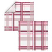 Rose Pink Gray Plaid