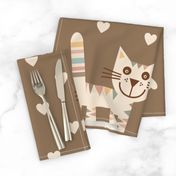 Happy-kitten-pastel-rainbow-stripes-hearts-boho-greyish-brown-earth tones-L