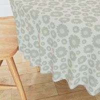 (L) Modern Daisy Calm Luxury Retro Baby Nursery Pastel Colors - Safe Green