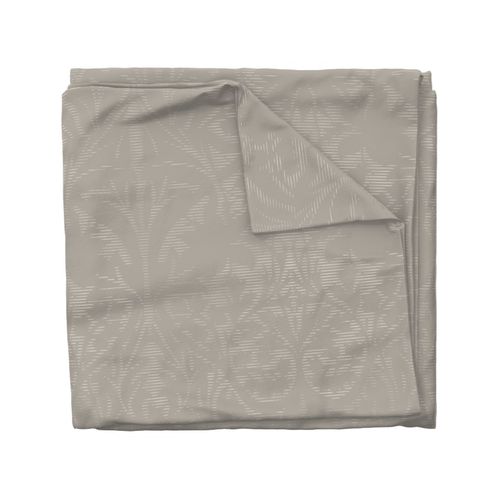 Rustic Minimalist Brocade - Cloudy Silver Taupe And Creamy White 02 - Fancy