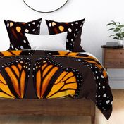 Giant Orange Monarch Butterfly Wings