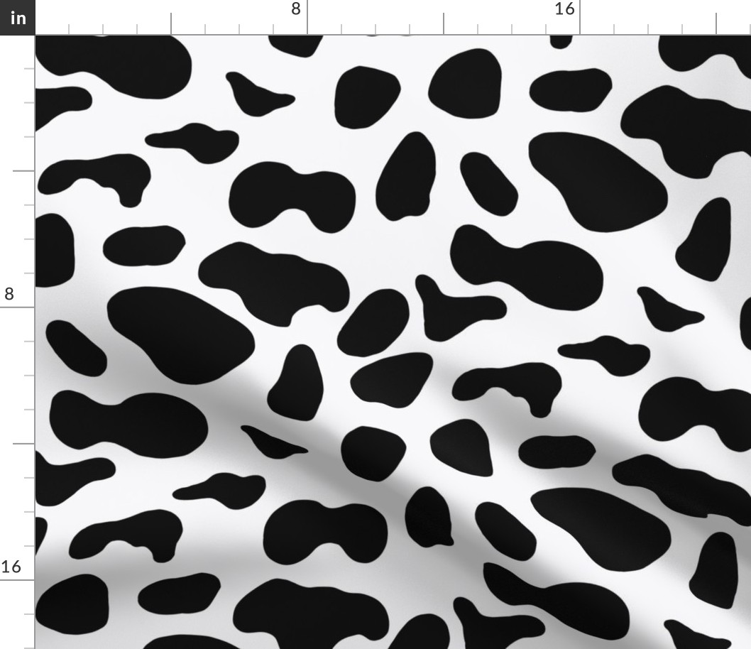 Beautiful Cow Print - White