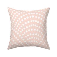 Cute White Dot Pattern Pink Background for Nursery or Playroom Walls