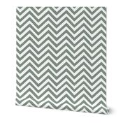 Timeless Serene Faux Textured Lagoon Blue Horizontal Chevron Linen & Wall