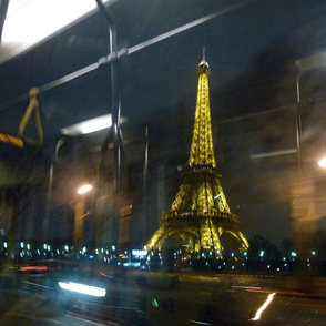 Eiffel Tower from the 72 Bus, Paris