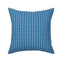 MEDIUM fish herringbone in boho blue and dark blue fun serene fresh playful