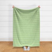 Watercolor Sage Green And White Crisscross Pattern - Large