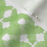 Watercolor Sage Green And White Crisscross Pattern - Large