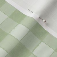 S Soft Pastel Sage Green Gingham