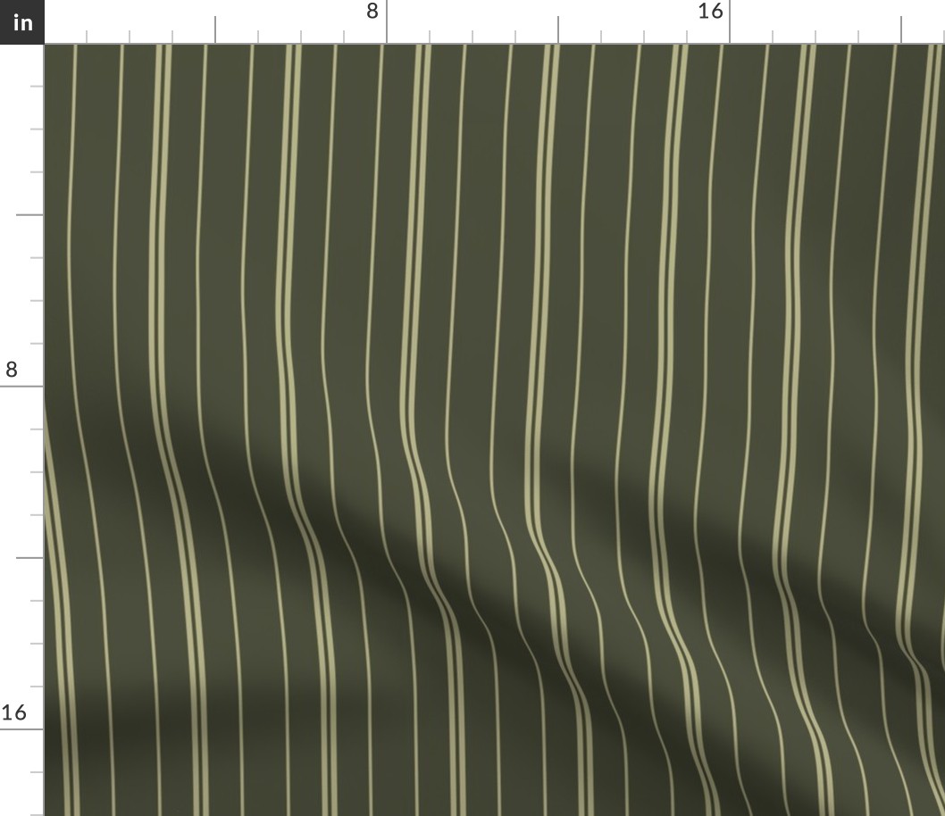 Dark Green Stripes