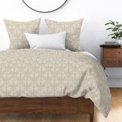 Erika Textured Damask Taupe Monochrome Small Scale