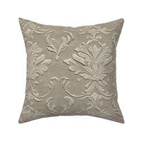 Classic Taupe Raised Damask