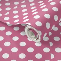 white-polka-dots-on-pink