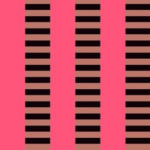 Double Stripes Pink Black