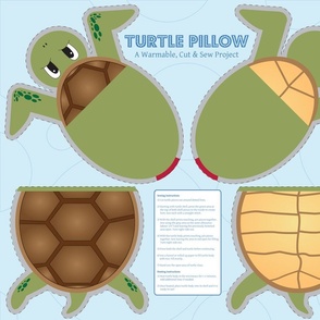 Turtle Pillow - Cut & Sew