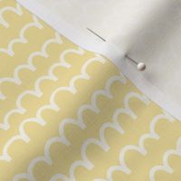 Small Scale Waves - Summer Squiggles - Yellow and White