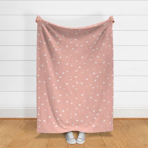 Scattered Hearts Sweet Pink Valentine Day and Nursery Spaces 12"