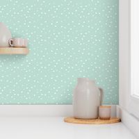 Scattered Hearts Mint Valentine Day and Nursery Spaces 6"