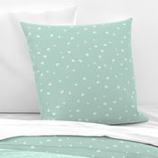 Scattered Hearts Mint Valentine Day and Nursery Spaces 6"