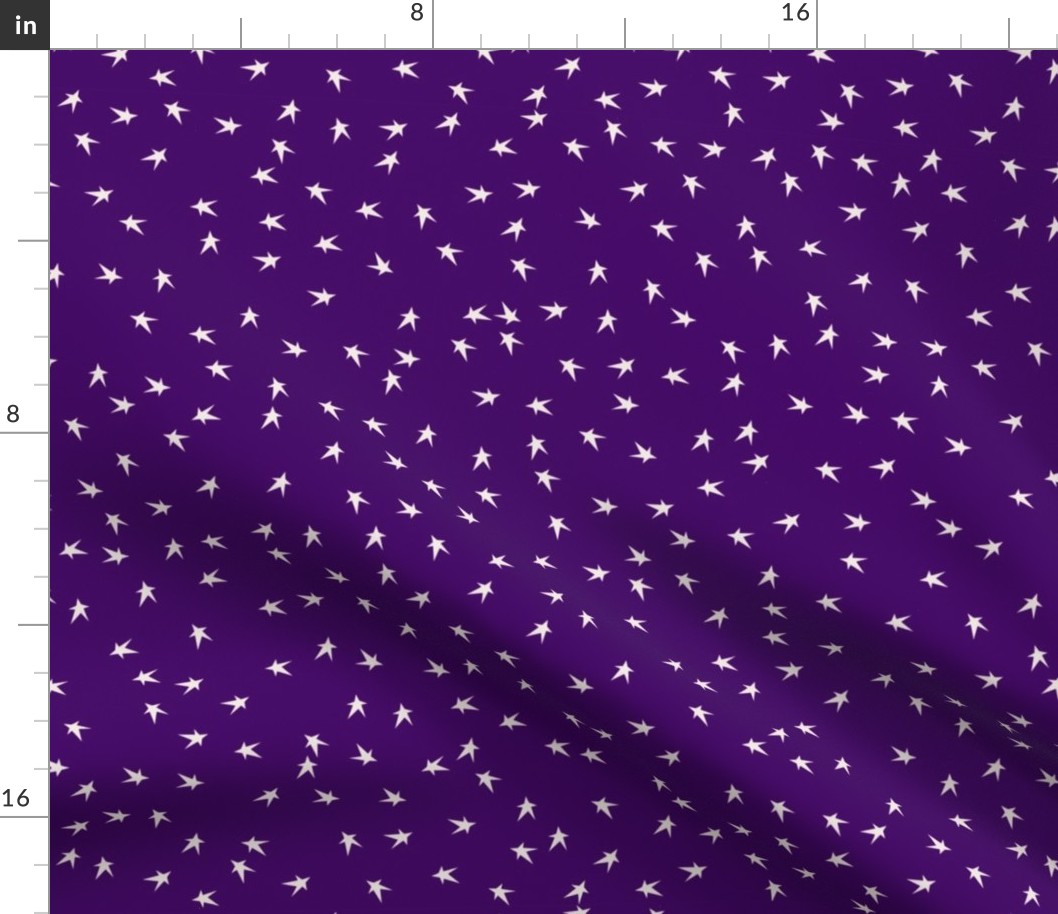 Tiny Prim Stars on Country Purple