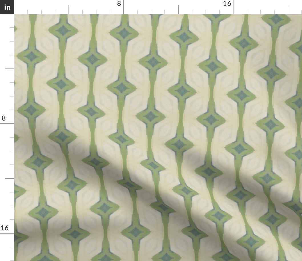 Sage Green Geometric Design for Quilting