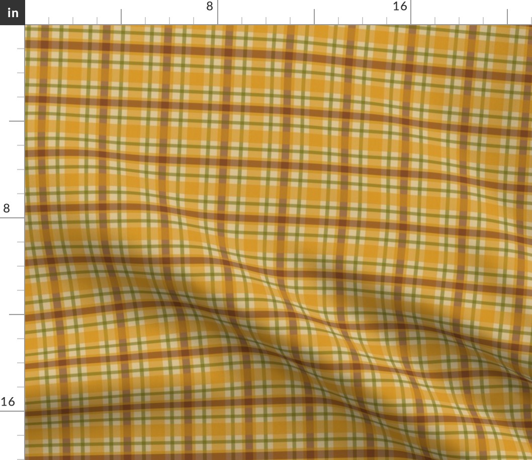 Gold Plaid Country Prim