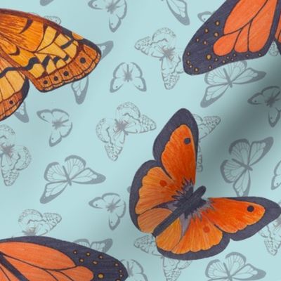 Butterflies for Joy - blue