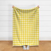 Yellow Gingham Check -Large Scale -