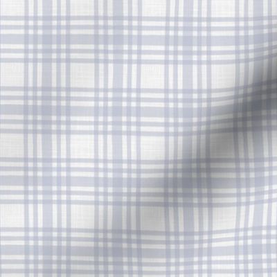 Textured Tartan Mini Plaid In Soft Blue Gray (Small Scale)