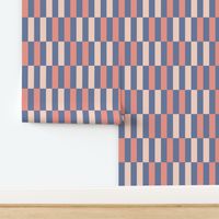 Broken-vertical-block-stripes-blue-light-soft-pastel-dahlia-peach-pink---XL