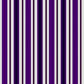 Country Prim Ticking Stripes in Purple