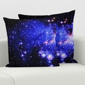 galaxy print - violet, blue, pink