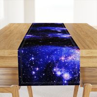 galaxy print - violet, blue, pink