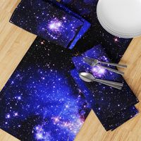 galaxy print - violet, blue, pink