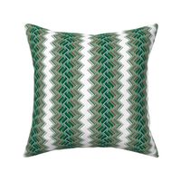 Emerald Chevron Illusion