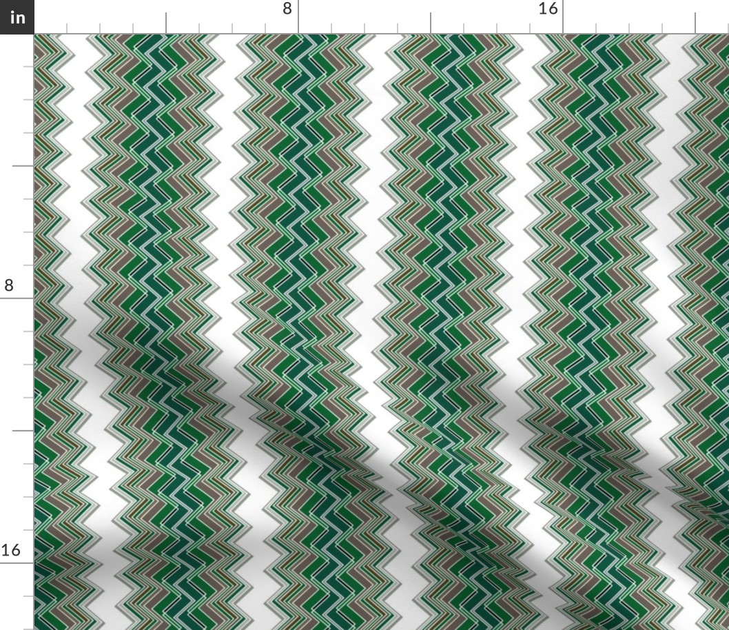 Emerald Chevron Illusion