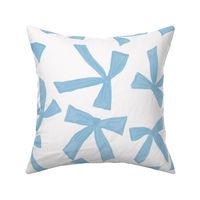 Coquette Bows Pretty Soft Sweet Preppy Ribbons Pale Baby Blue JUMBO