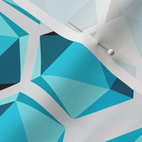 Geometric Shape #002 - Teals