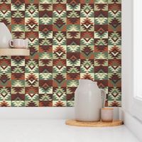 Southwestern Tribal Geometric Bohemian Earth Tones