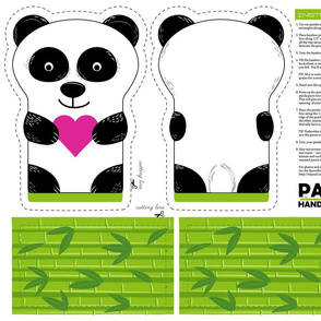 Panda Handa Warmer Cut & Sew