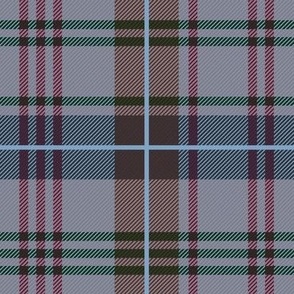 Faded Blue Pastel Tartan Plaid Pattern