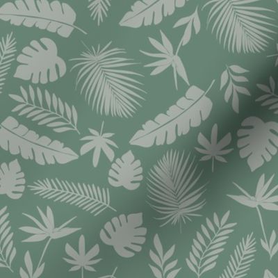 green tropical weed hash pakalolo print