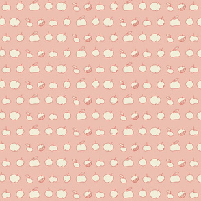 White Apples - A Fishy  Mystery Toile  coordinate-pink