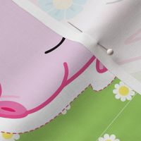 Kawaii piglet warmable pillow and cover