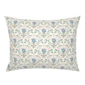 Modern flower scallop Indian chintz